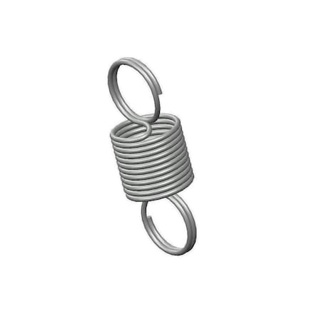 Extension Spring, O= .156, L= .44, W= .012